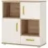 4Kids 2 Door Cupboard with Storage - White, Oak