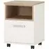 4Kids Mobile Desk with Storage - White, Oak
