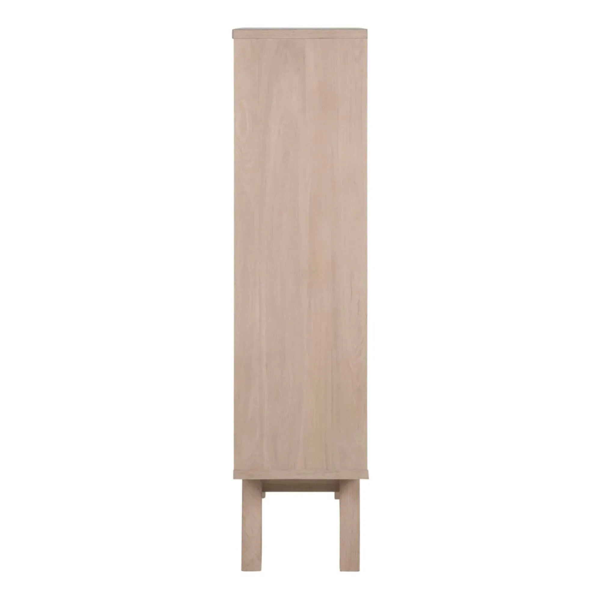 A-Line 2 Drawer Display Cabinet - White Oak