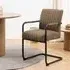 Adele Dining Chair Set of 2 - Light Brown, Fabric