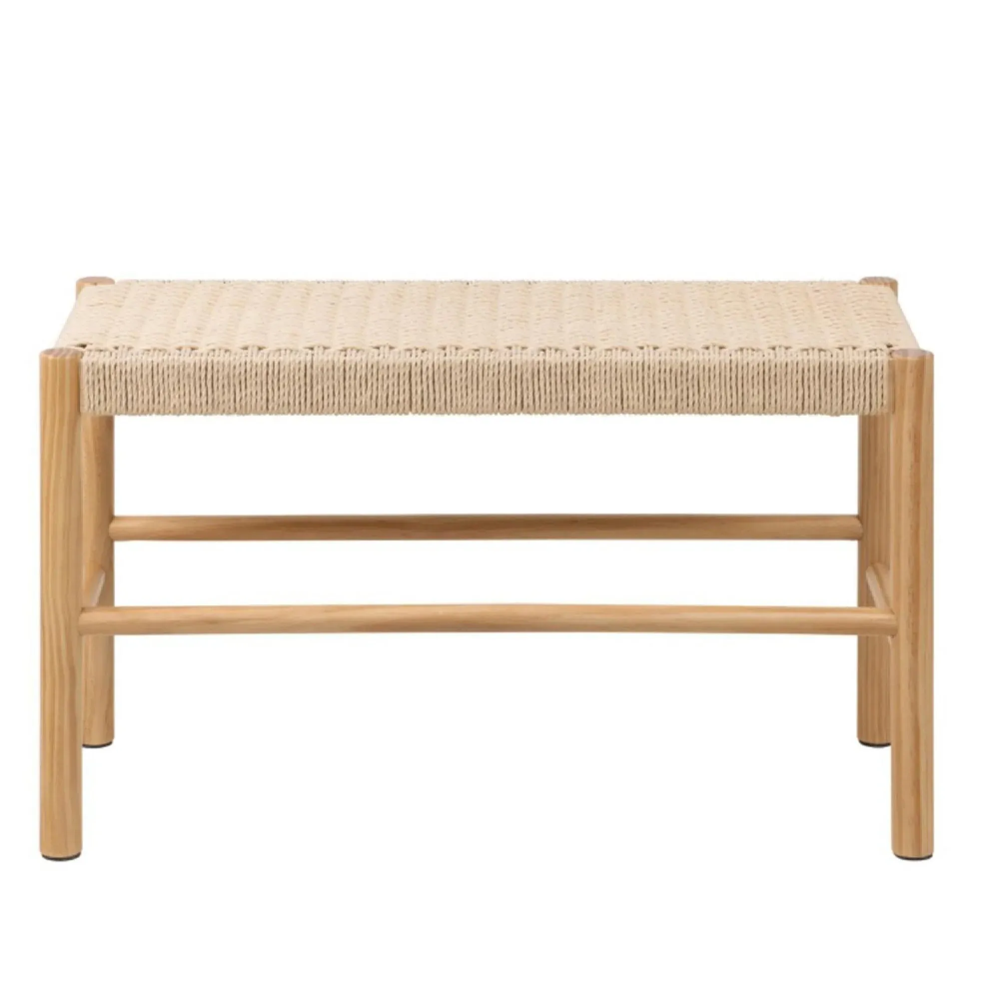Alvin Weaved Bench - Off White