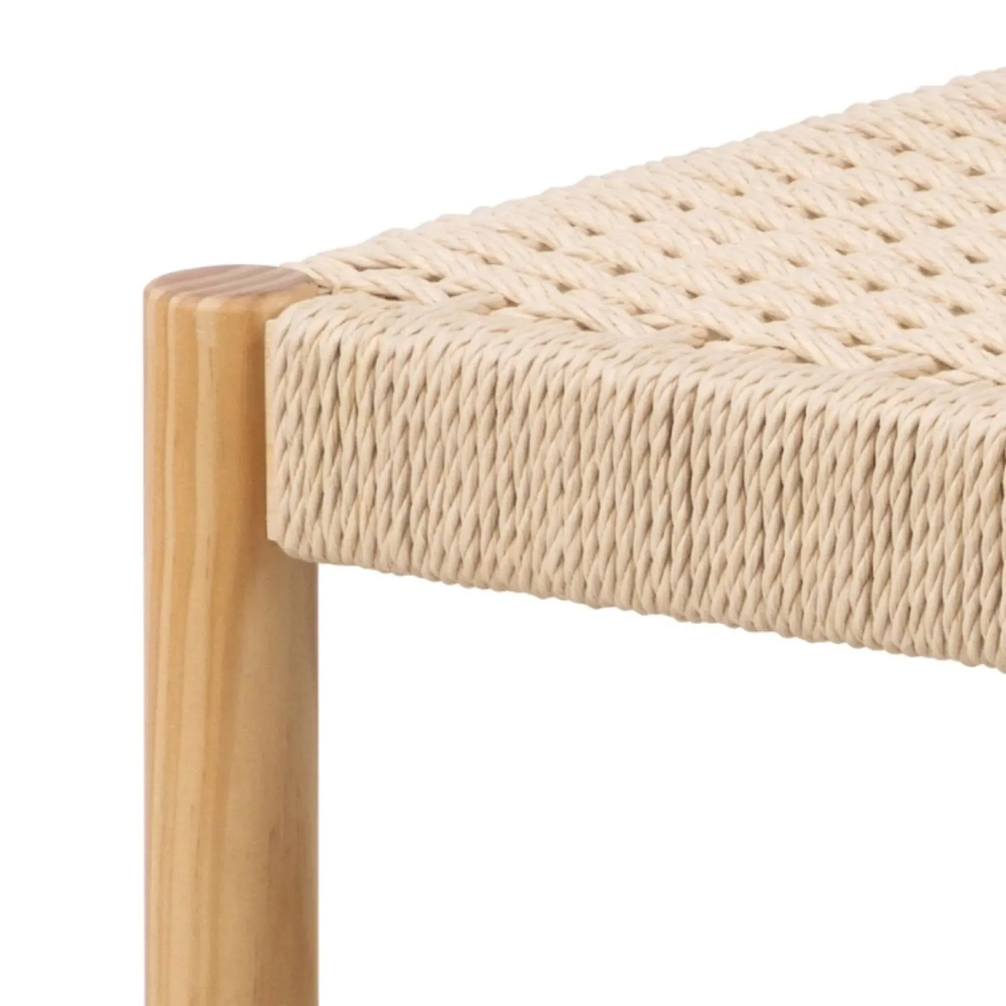 Alvin Weaved Bench - Off White