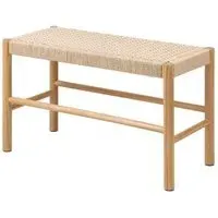 Alvin Weaved Bench - Off White