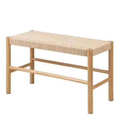 Alvin Weaved Bench - Off White