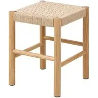 Alvin Weaved Stool - Off White