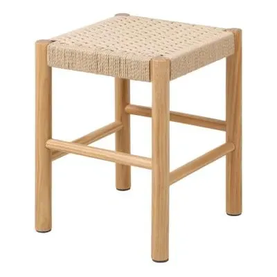 Alvin Weaved Stool - Off White image