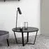 Amble Round Coffee Table - Black, Marble Effect