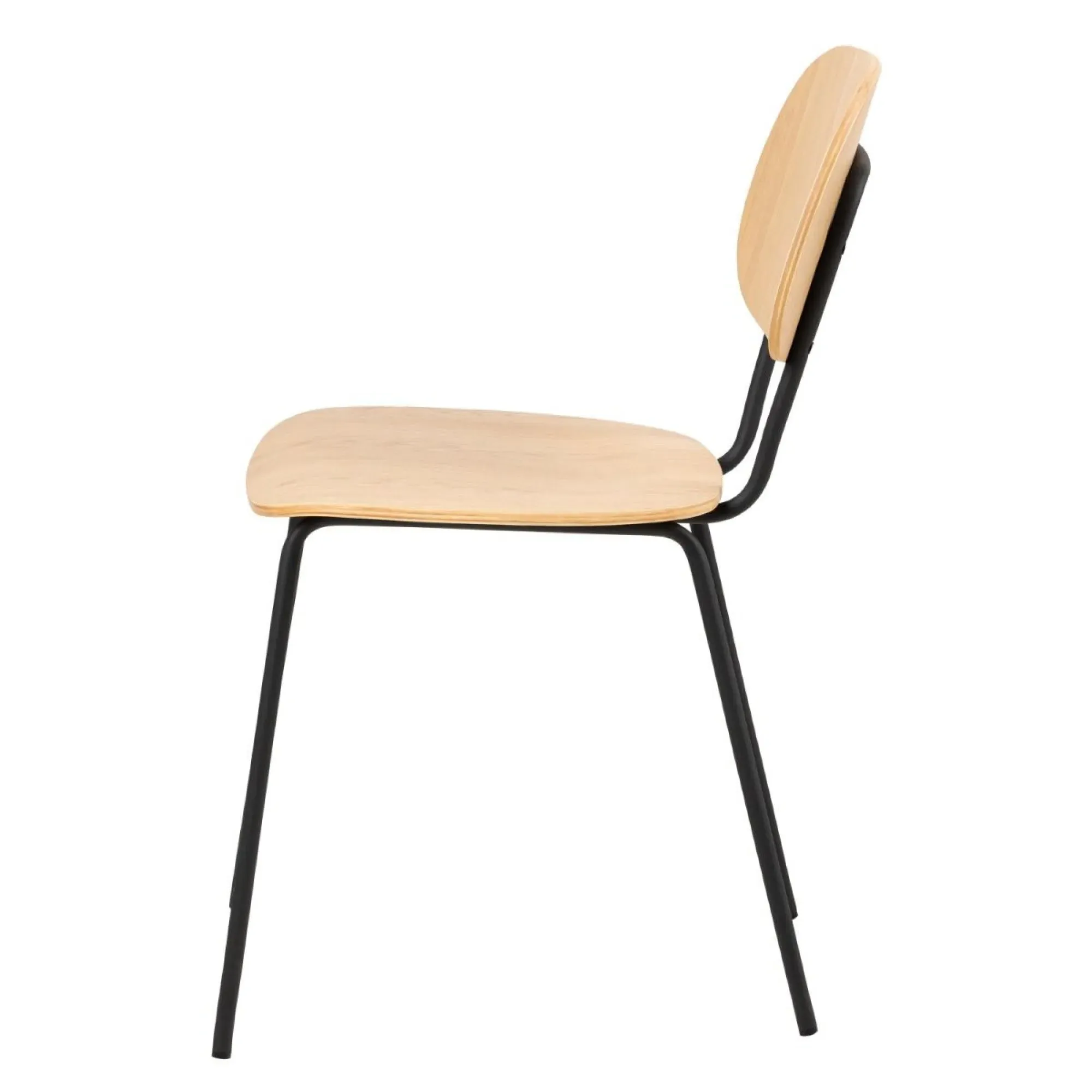 Amira Dining Chair Set of 2 - Brown, Oak