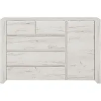 Angel 1 Door Storage Cabinet - White, Oak