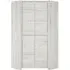 Angel 2 Door Corner Wardrobe - White, Oak