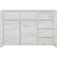 Angel 2 Door Storage Cabinet - White, Oak