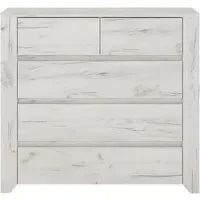 Angel 2+3 Drawer Chest - White, Oak