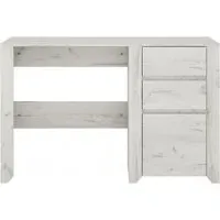 Angel 3 Drawer Desk - White, Oak