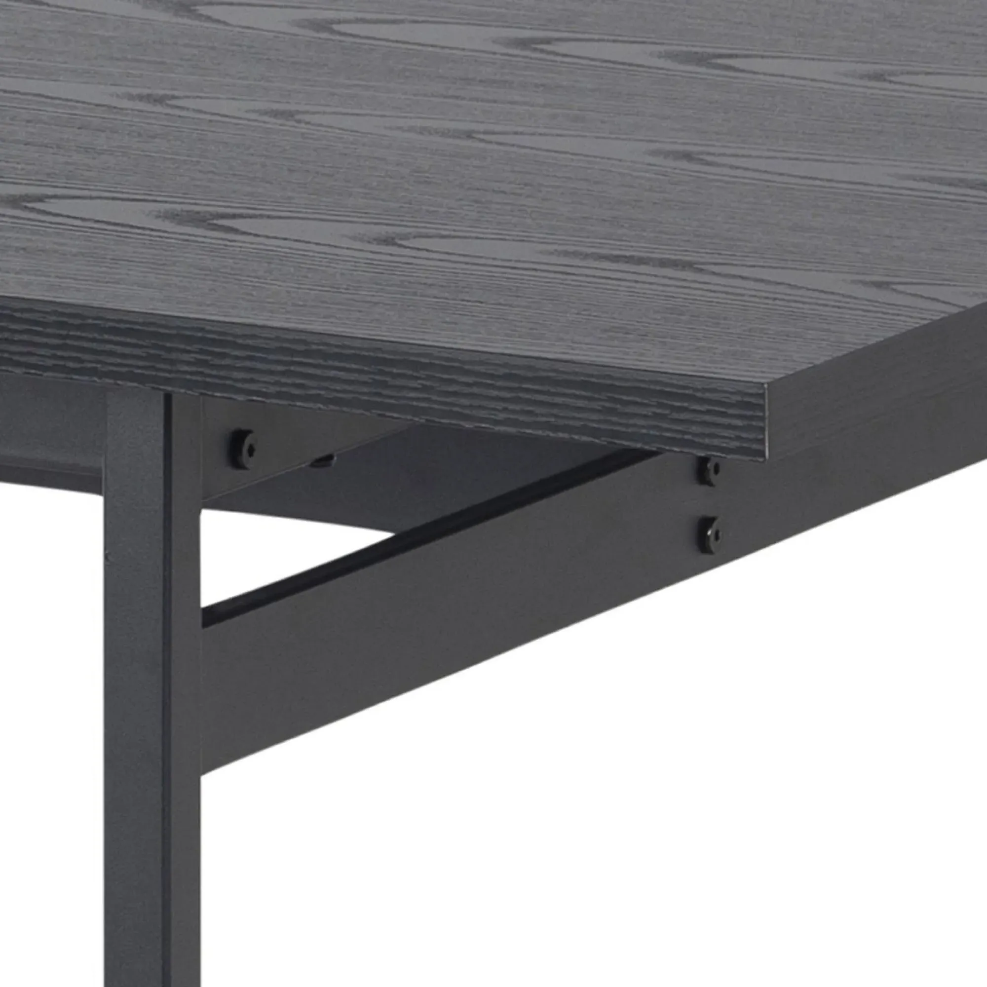 Angus 8 Seater Dining Table - Black, Ash