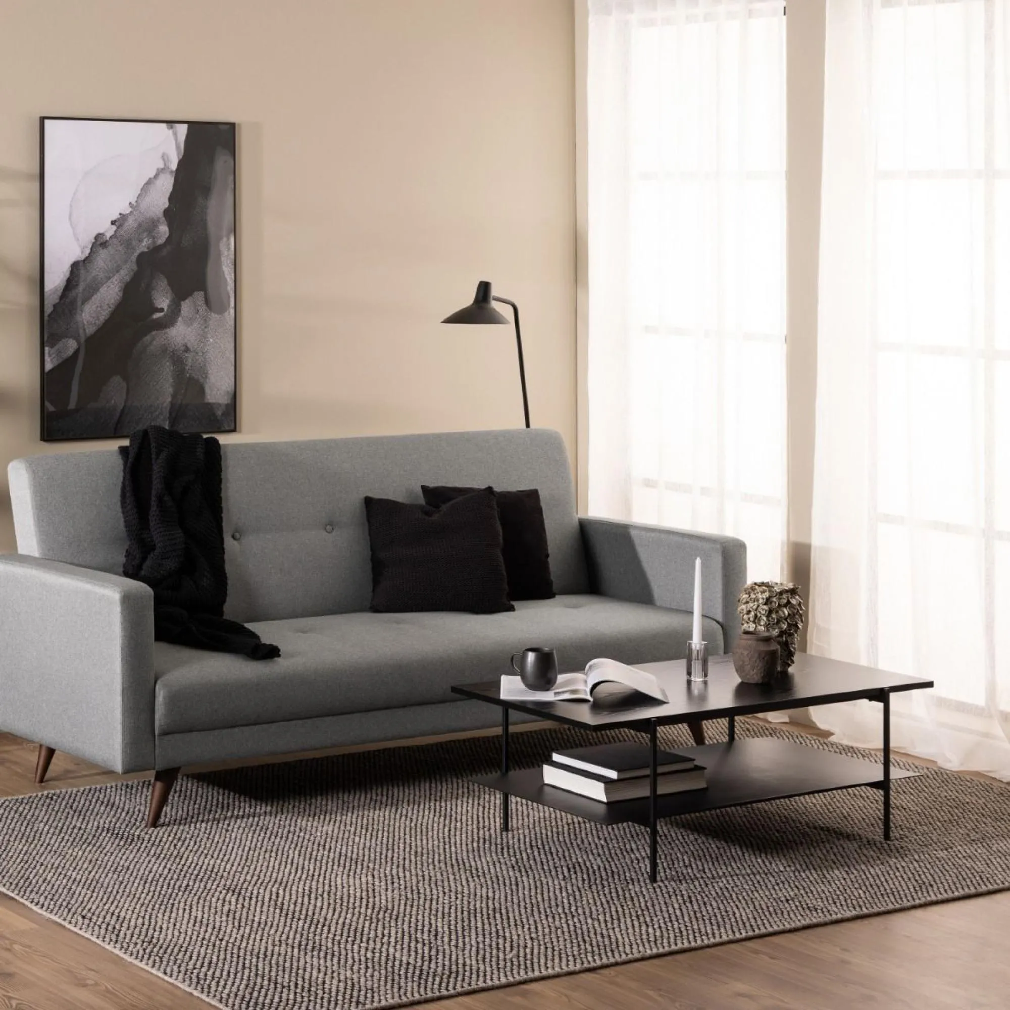 Angus Coffee Table - Black, Ash