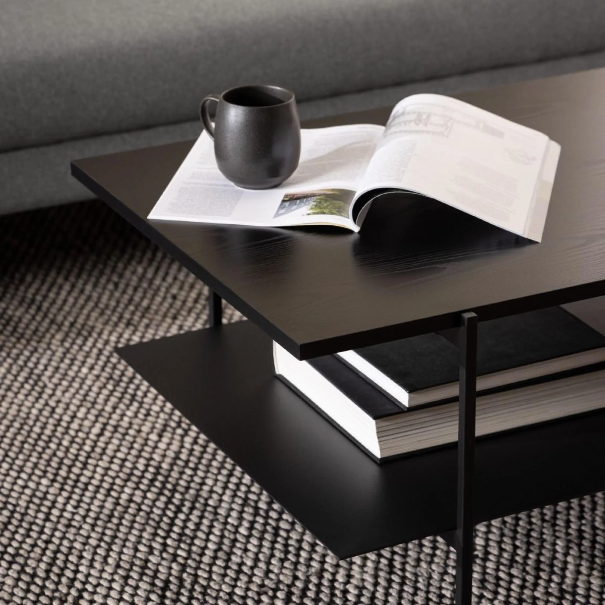 Angus Coffee Table - Black, Ash