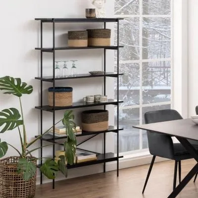 Angus Shelving Unit - Black, Ash image