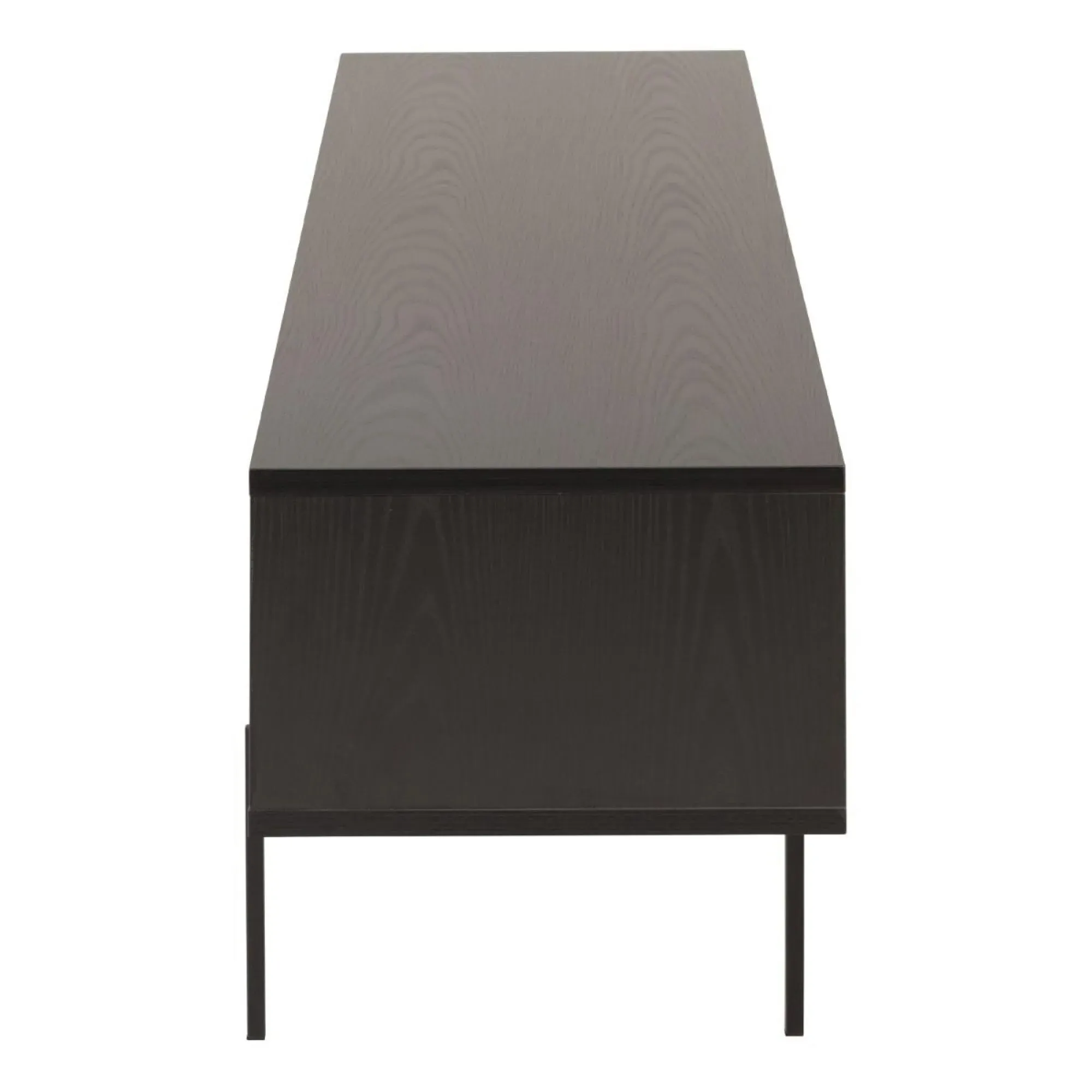 Angus TV Unit with 2 Sliding Doors - Black, Ash