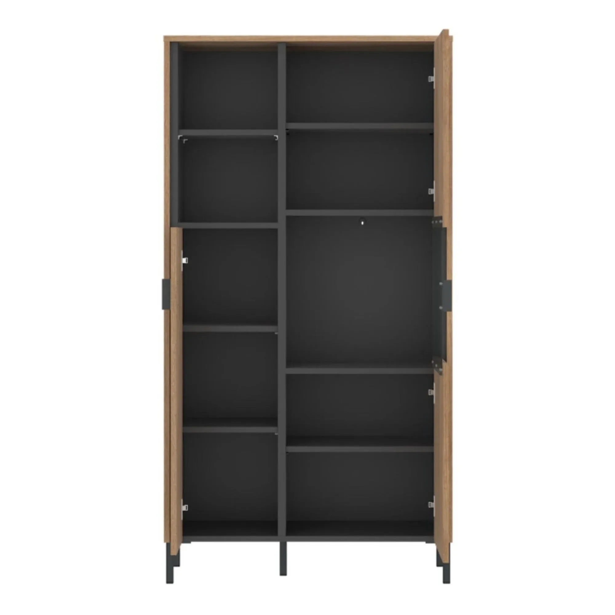Arundel 2 Door Display Cabinet - Oak Effect