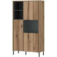 Arundel 2 Door Display Cabinet - Oak Effect