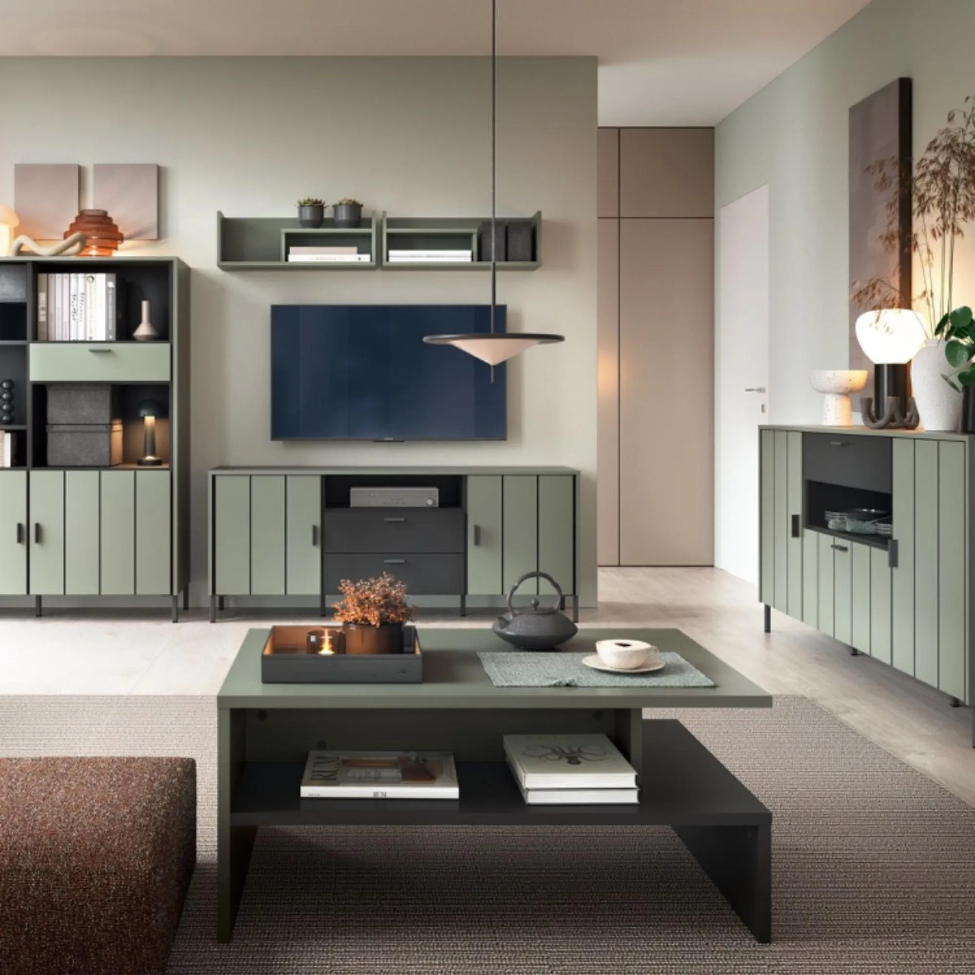 Arundel 2 Door Large Sideboard - Green