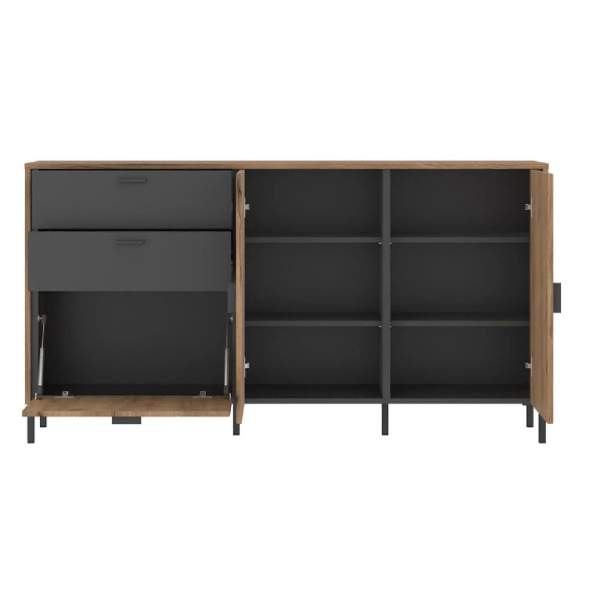 Arundel 2 Door Medium Sideboard - Oak Effect