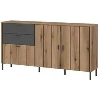 Arundel 2 Door Medium Sideboard - Oak Effect