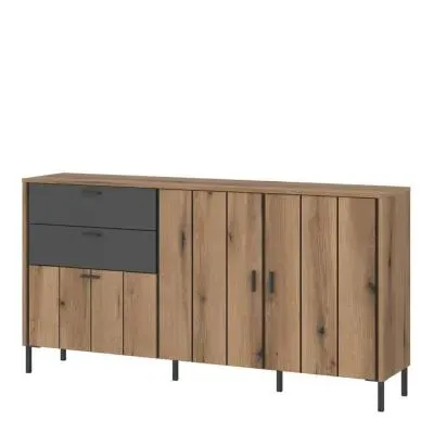 Arundel 2 Door Medium Sideboard - Oak Effect image
