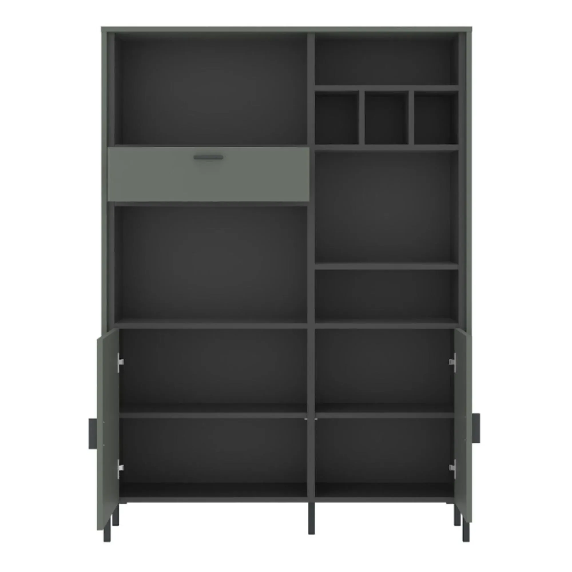 Arundel 2 Drawer Bookcase - Green