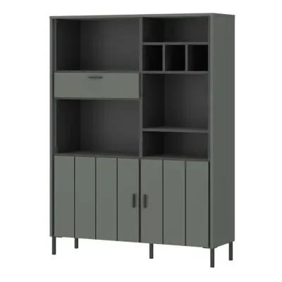 Arundel 2 Drawer Bookcase - Green image