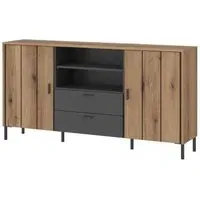 Arundel 2 Drawer Medium Sideboard - Oak Effect