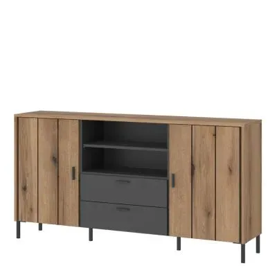 Arundel 2 Drawer Medium Sideboard - Oak Effect