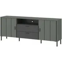 Arundel 2 Drawer Medium TV Unit - Green