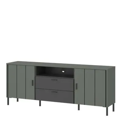 Arundel 2 Drawer Medium TV Unit - Green image