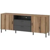 Arundel 2 Drawer Medium TV Unit - Oak Effect