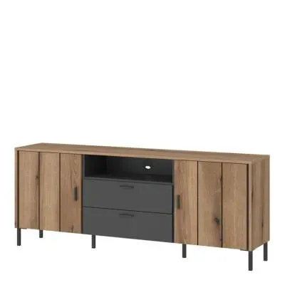 Arundel 2 Drawer Medium TV Unit - Oak Effect