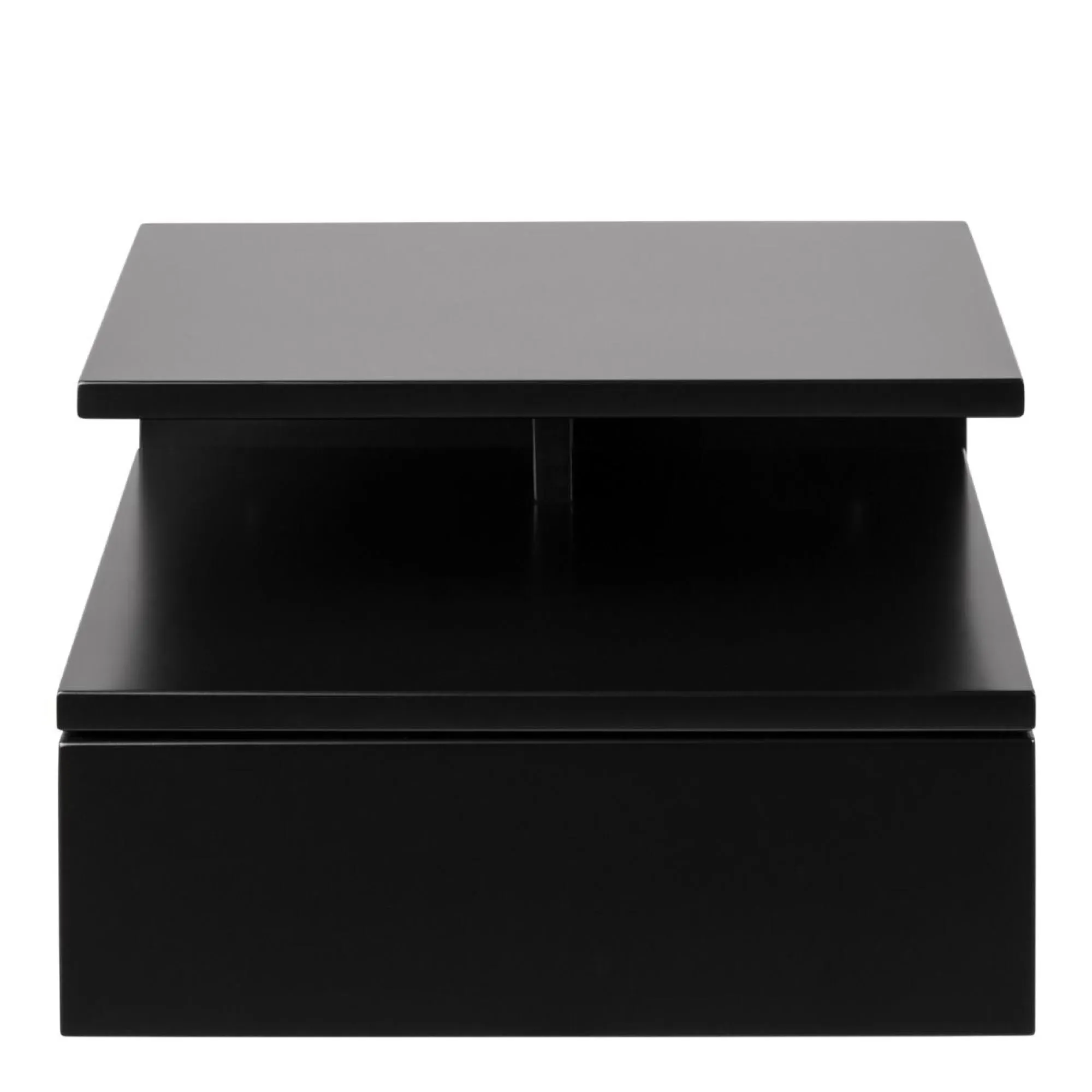 Ashlan 1 Drawer Floating Bedside Table - Black