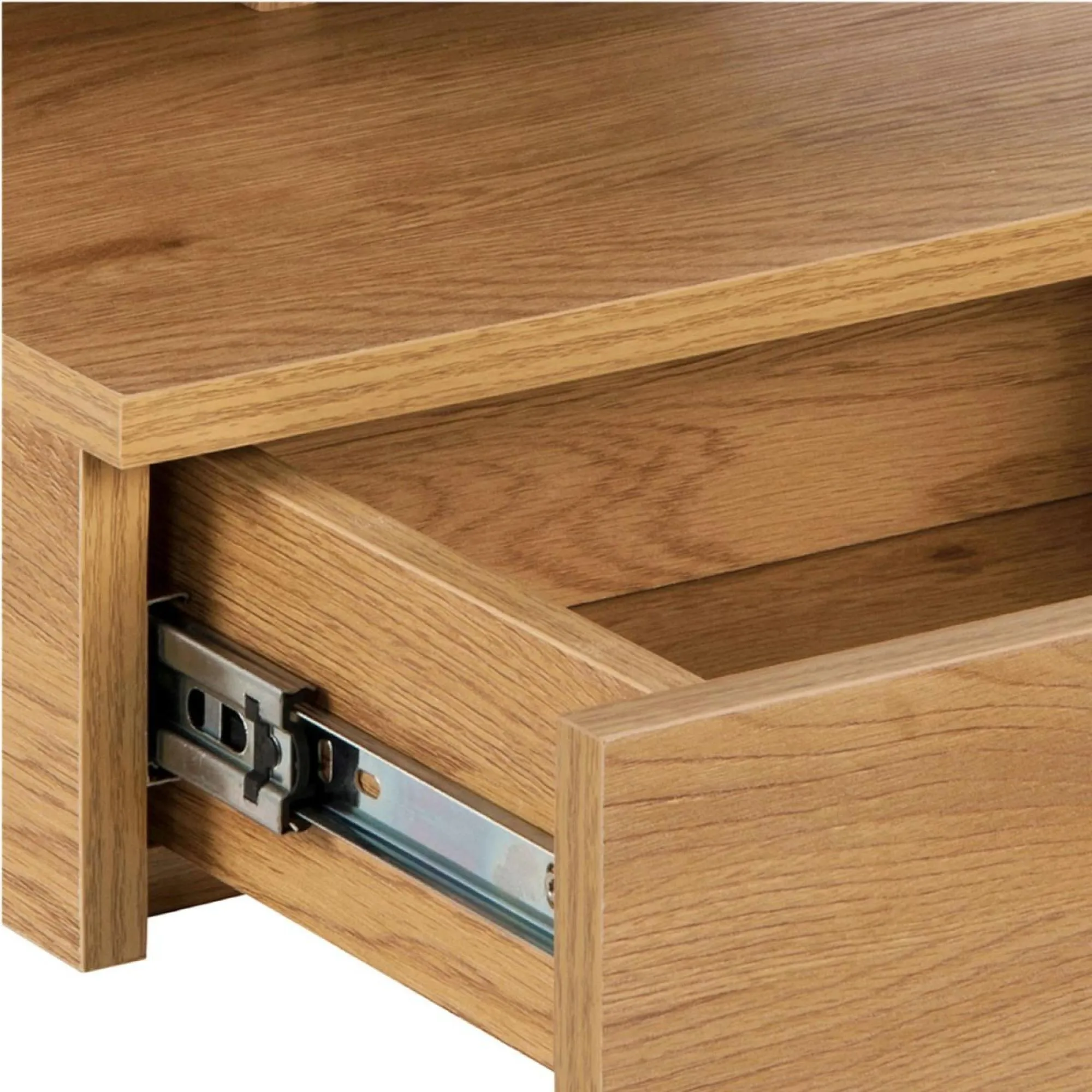 Ashlan 1 Drawer Floating Bedside Table - Oak