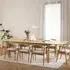 Atlantic Oak 8 Seater Extending Dining Table - Lacquered Oak