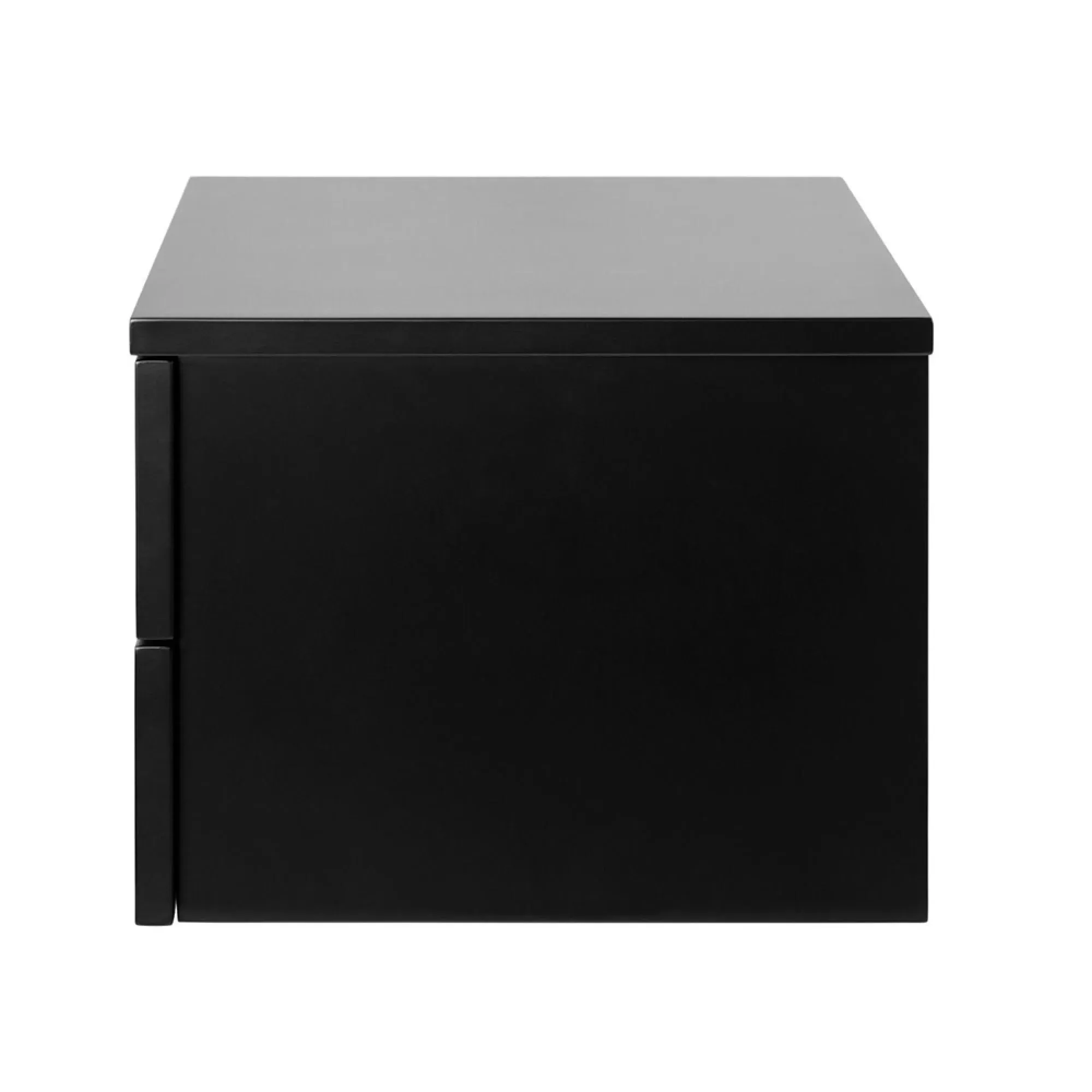 Avignon 2 Drawer Floating Bedside Table - Black
