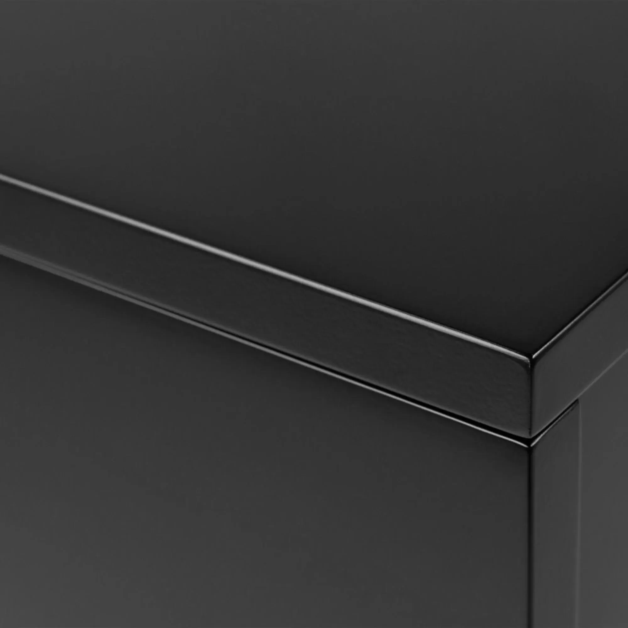 Avignon 2 Drawer Floating Bedside Table - Black