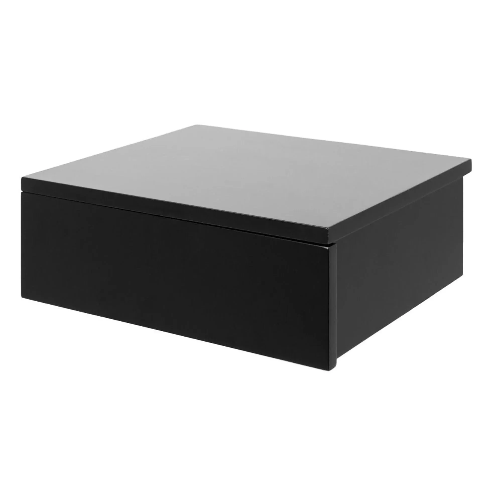 Avignon Floating Bedside Table with Drawer - Black