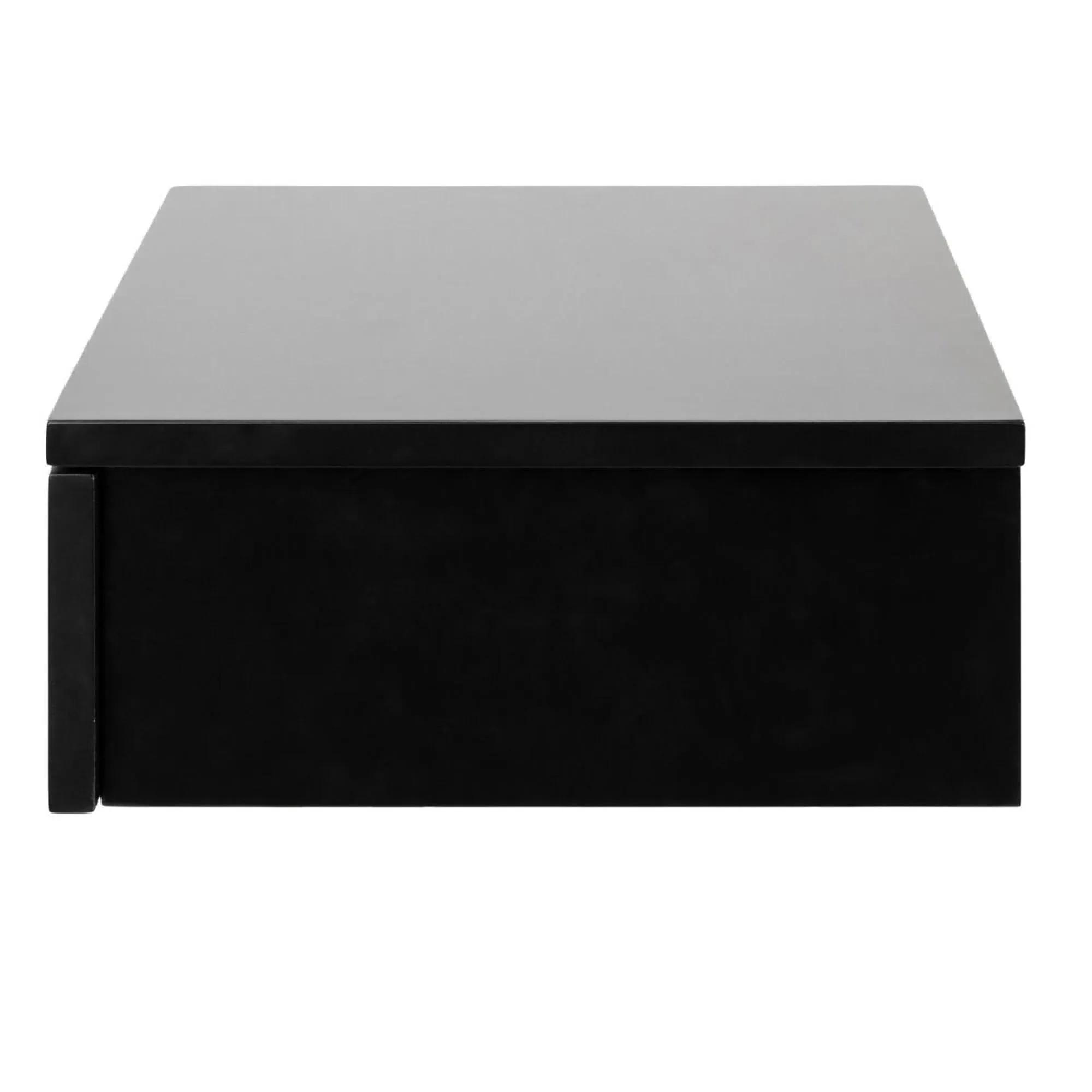 Avignon Floating Bedside Table with Drawer - Black