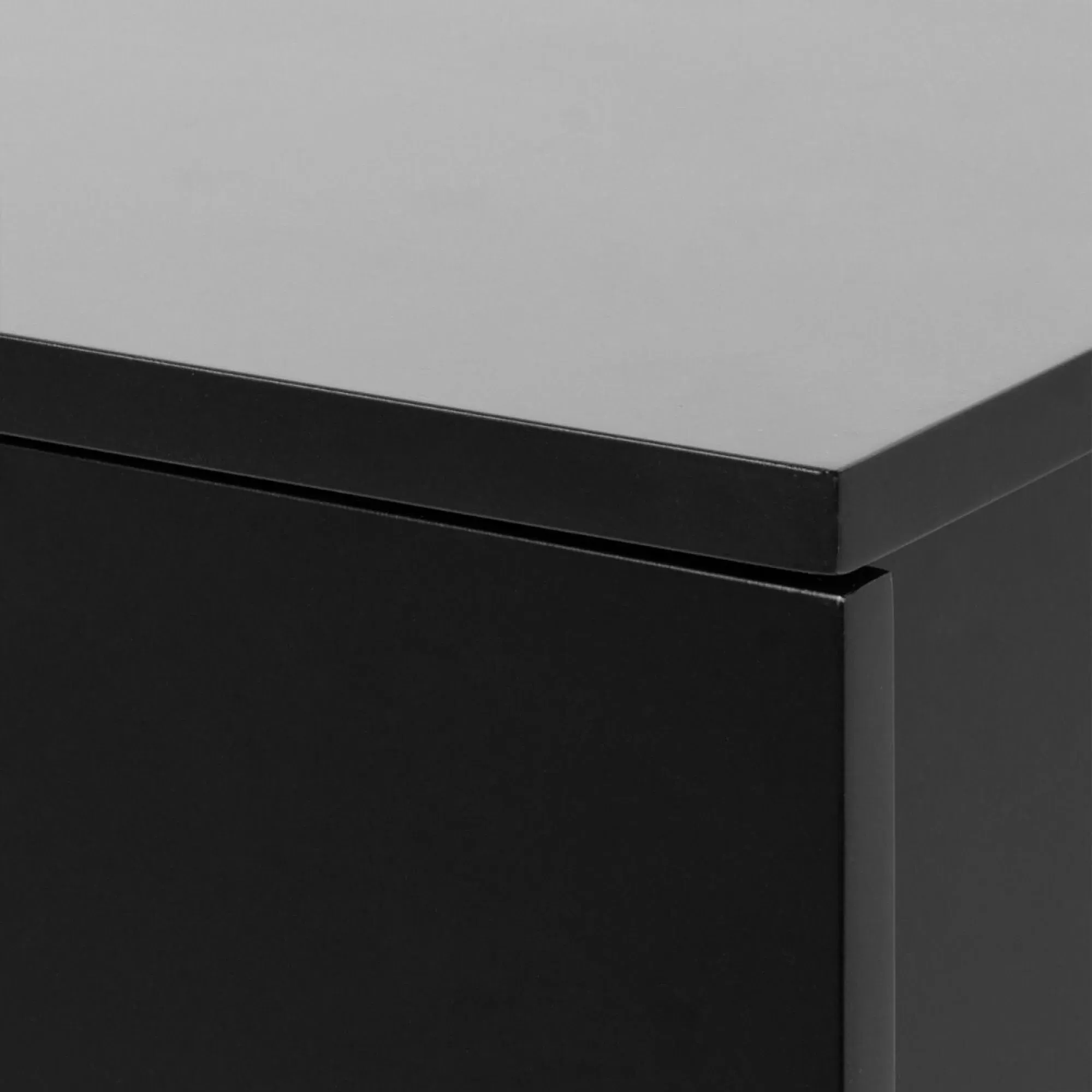 Avignon Floating Bedside Table with Drawer - Black