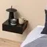 Avignon Floating Bedside Table with Drawer - Black