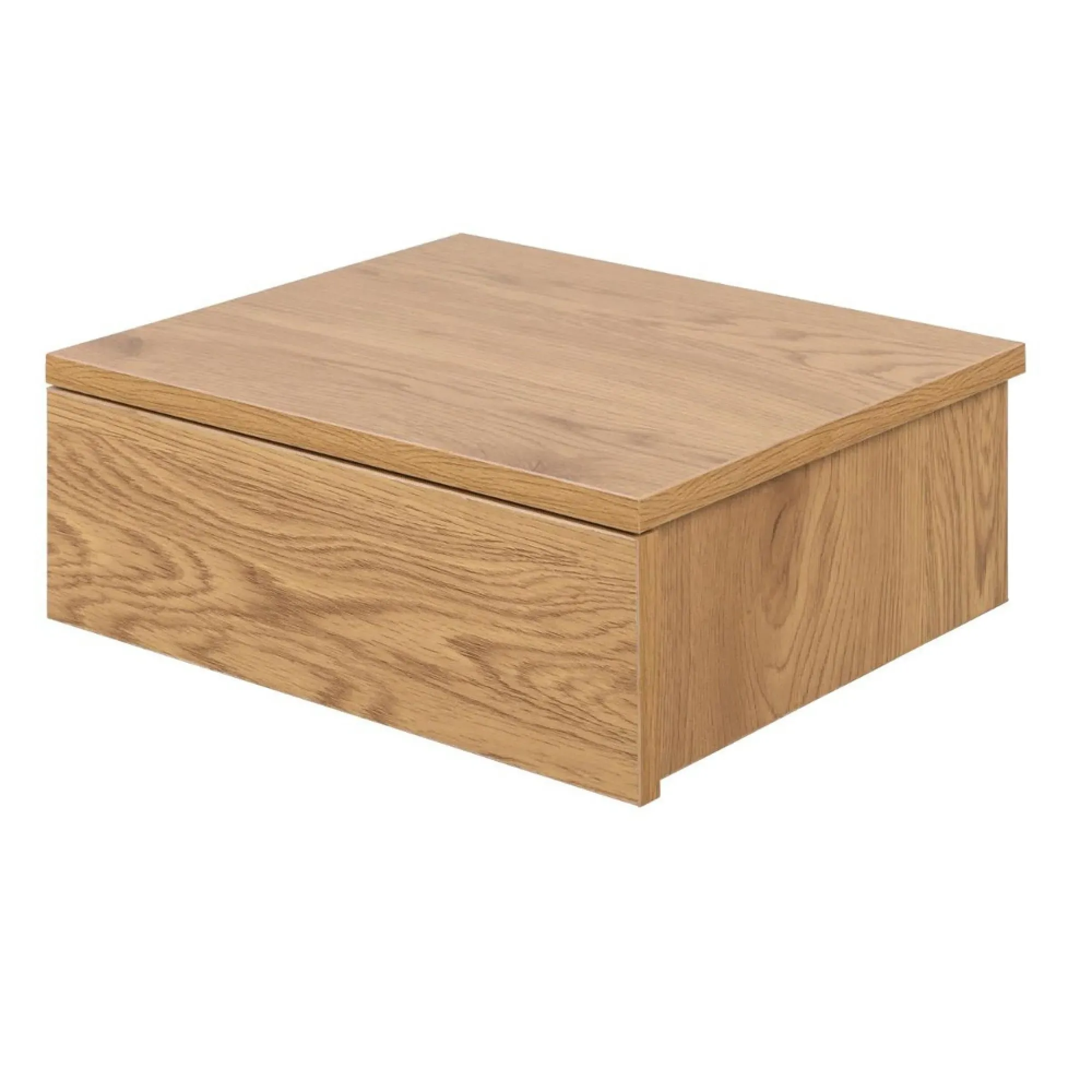 Avignon Floating Bedside Table with Drawer - Oak