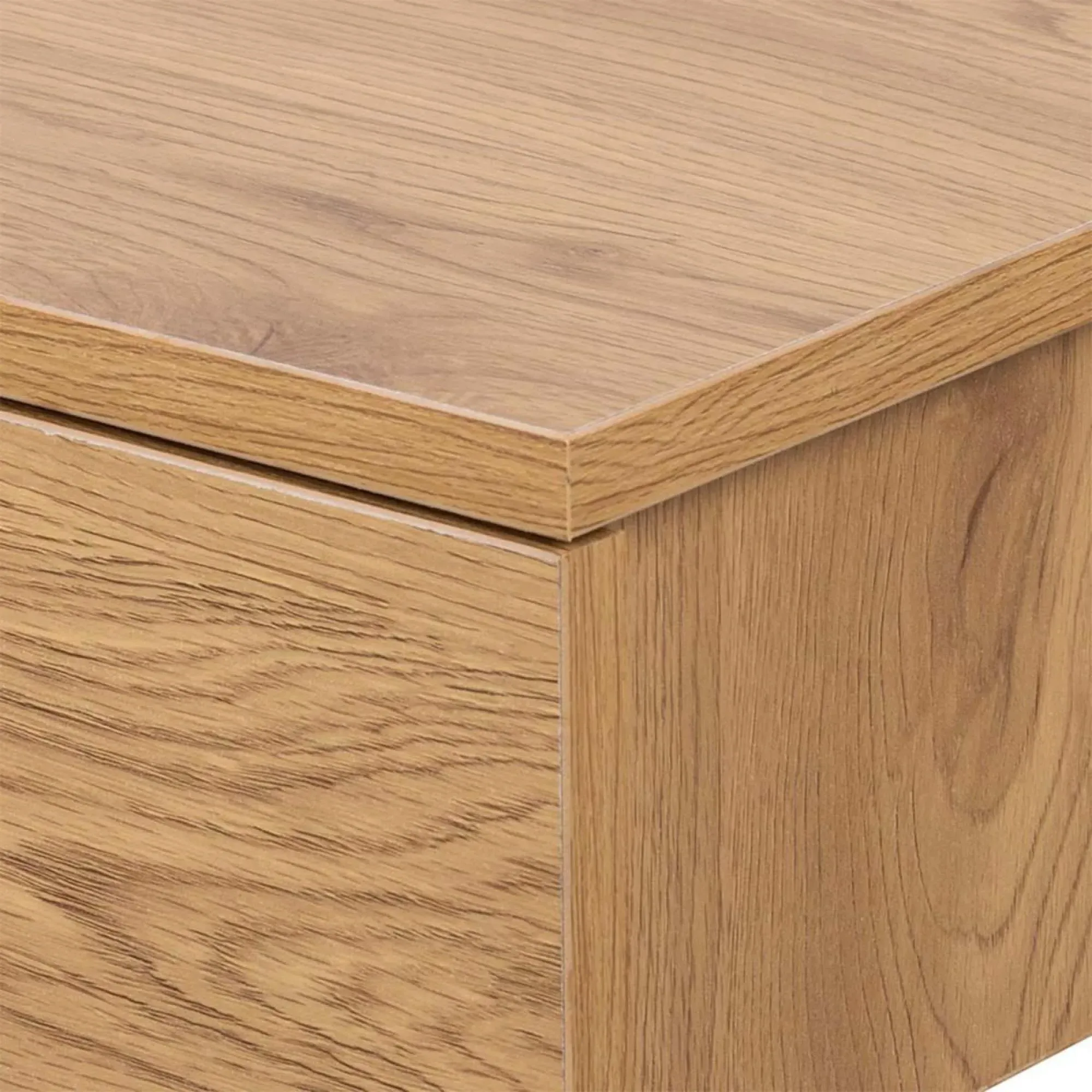 Avignon Floating Bedside Table with Drawer - Oak