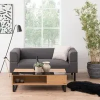 Azalea Lift Up Coffee Table - Black, Oak