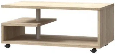 Bailey G-Shape Coffee Table - Antique Oak image