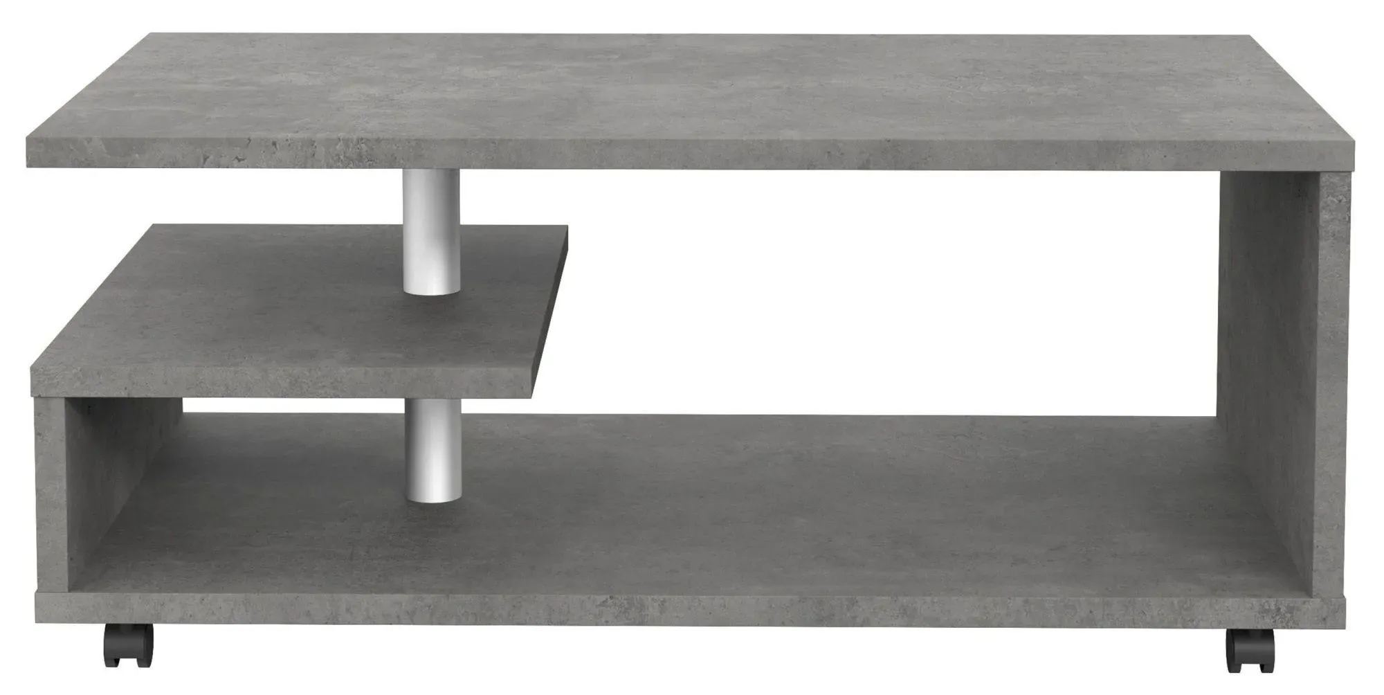 Bailey G-Shape Coffee Table - Dark Grey